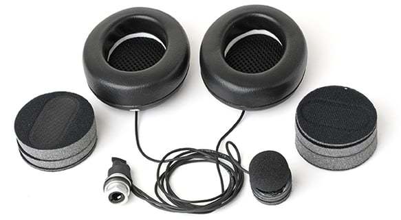 Stilo AE0210 Helmet Headphones with Stilo Microphone and Foam Ear Cups