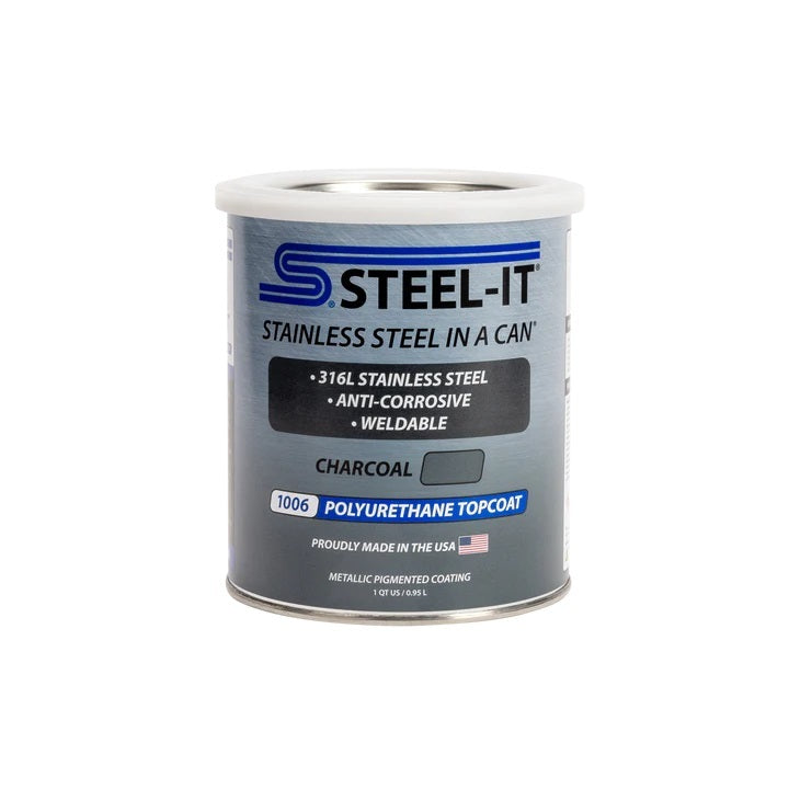 STEEL-IT FGPA1006Q Charcoal Polyurethane 1 QT Can