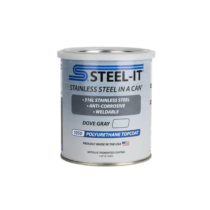 STEEL-IT FGPA1050Q Dove Gray Polyurethane 1 QT Can