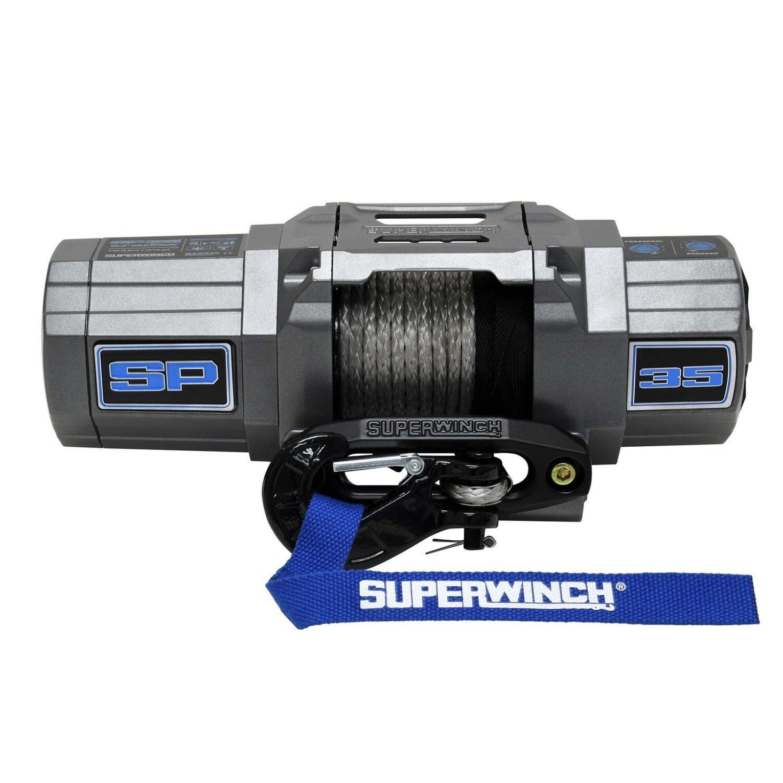Superwinch SP 35 3,500 lb Winch Kit with Synthetic Rope and Hawse Fairlead, Part 1135250