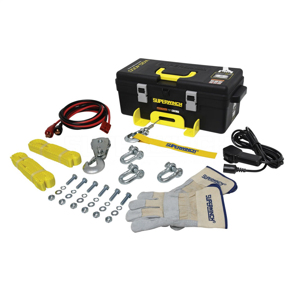 SUPERWINCH Winch2Go 4000 lb Winch with Steel Rope, Part Number 1140222