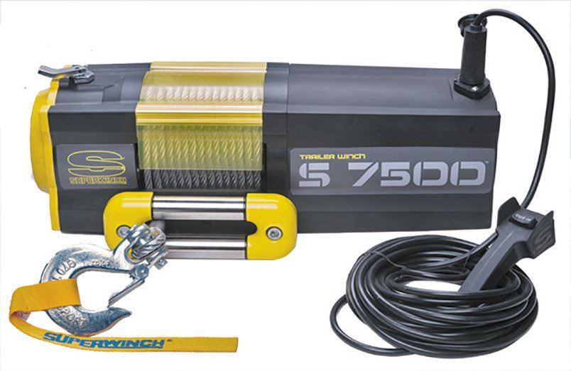 Superwinch S7500 1475200 7,500 lb 12V Electric Winch Kit with Roller Fairlead