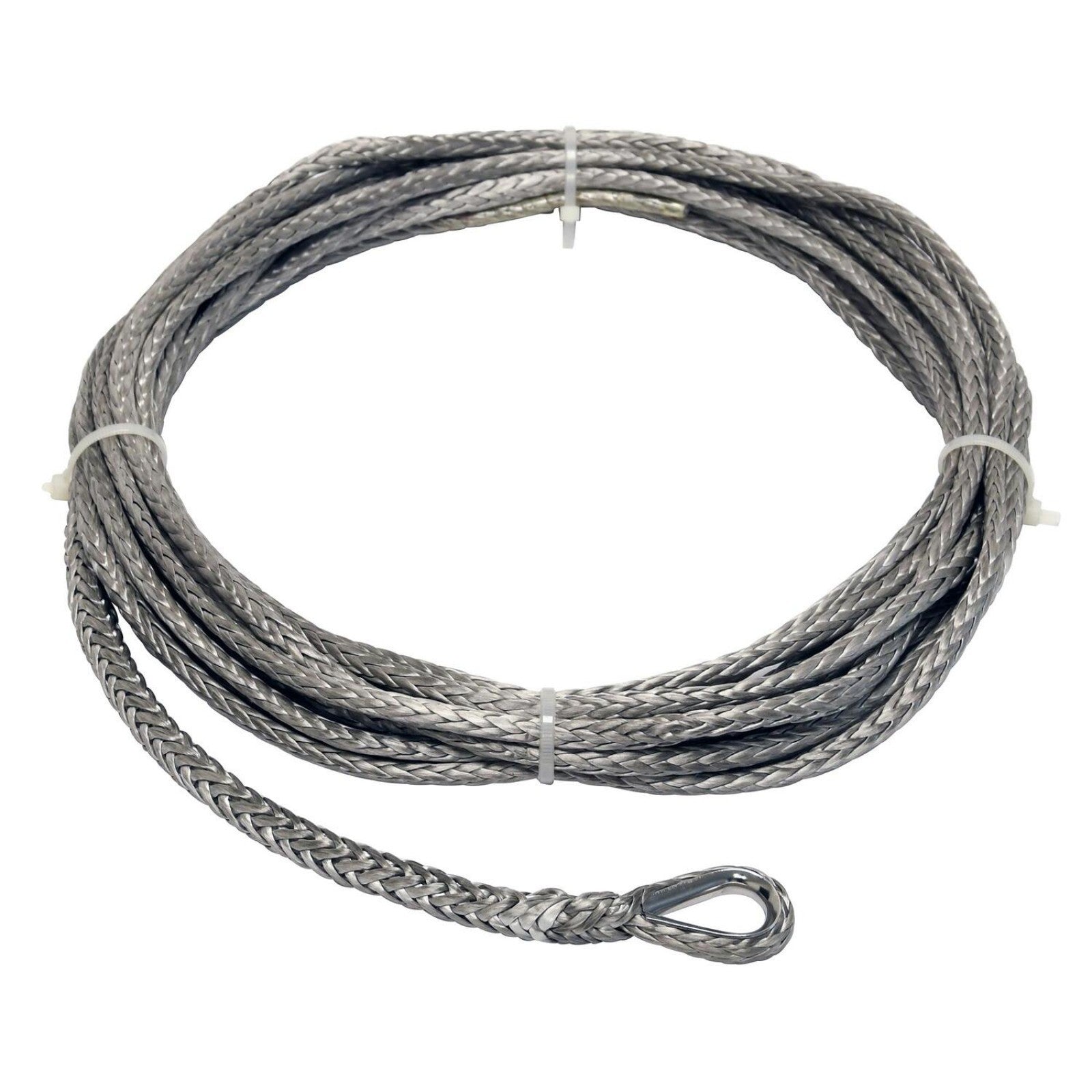 SUPERWINCH 87-42613 Synthetic Winch Rope, 1/4 in. Diameter x 30 ft., Gray