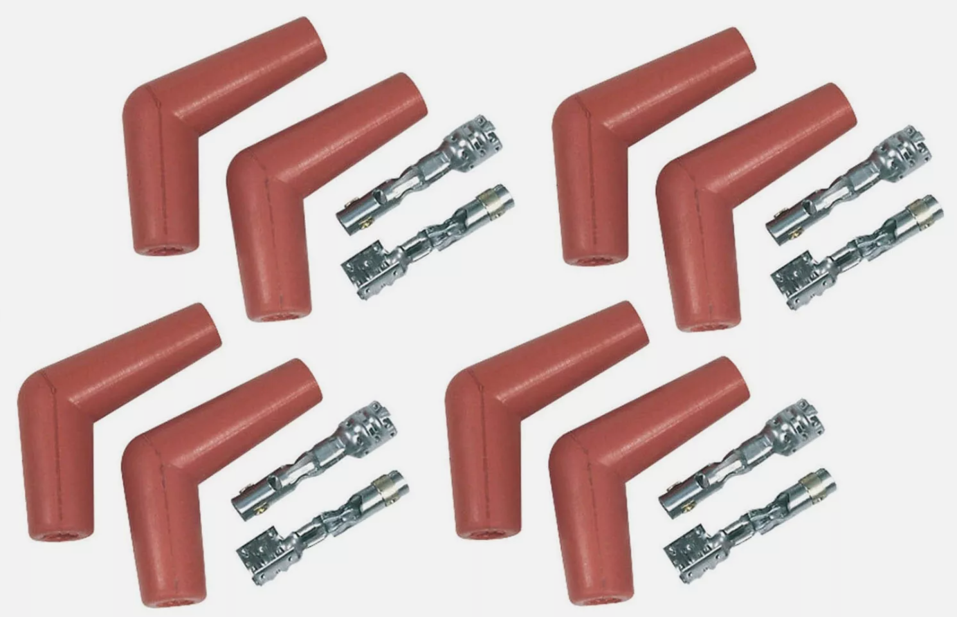 MSD Pro Race Spark Plug Boot & Terminal Kit 115 Deg, 8.5mm, Red 8853 product image 1