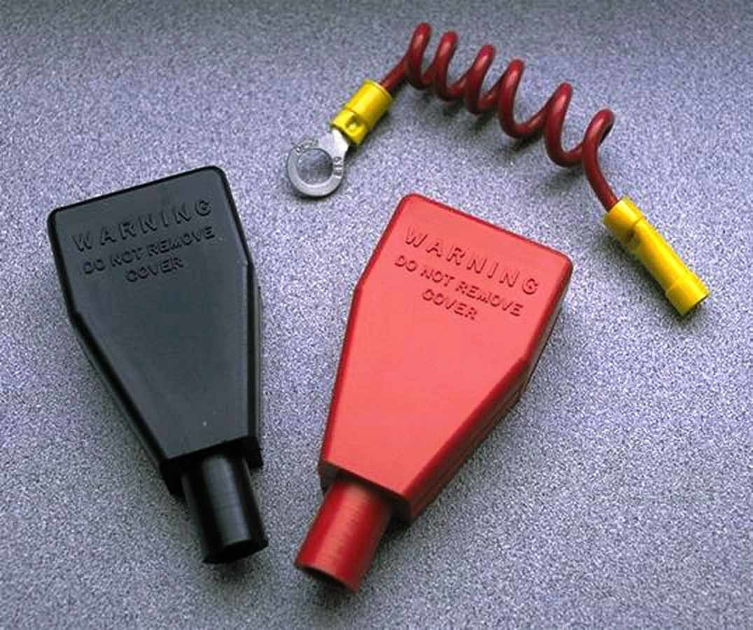 Taylor/VERTEX 20670 Battery Terminal Covers, Top-Post Rubber Boot Kit, Black and Red