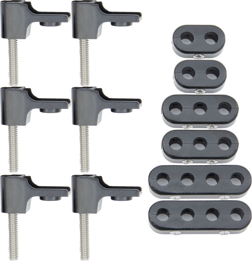 Taylor/VERTEX 42500 V8 Horizontal Spark Plug Wire Loom Kit, 7-8 mm, Black