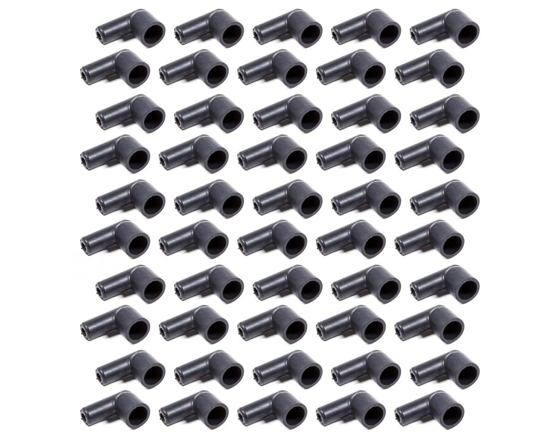Taylor/Vertex 44166 90-Degree Spark Plug Wire Boots, Distributor and Coil, Black, Set of 50