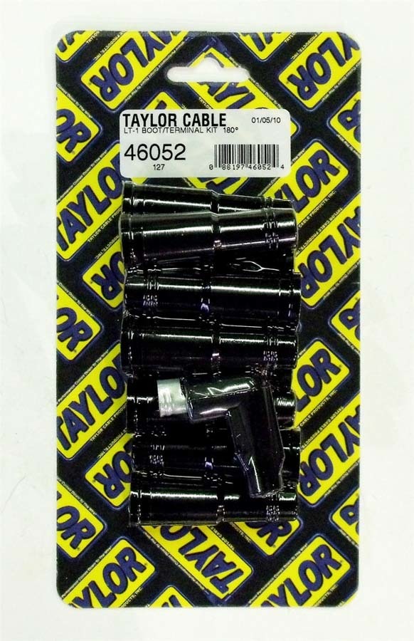 Taylor/VERTEX 46052 Distributor and Coil Boot Terminal Kit for GM LS/LT-Series, 8–10.4 mm, Straight Socket Style, Black