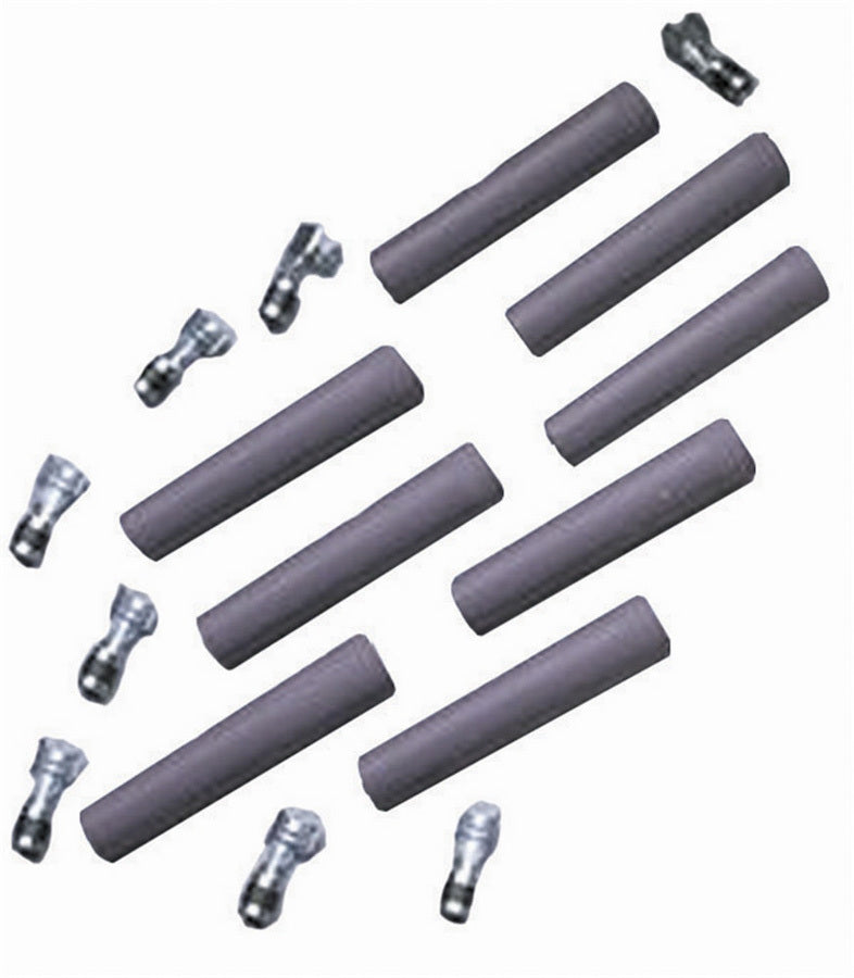 Taylor/VERTEX 46083 Spark Plug Boot and Terminal Kit, 180-Degree Straight, Gray, Set of 8