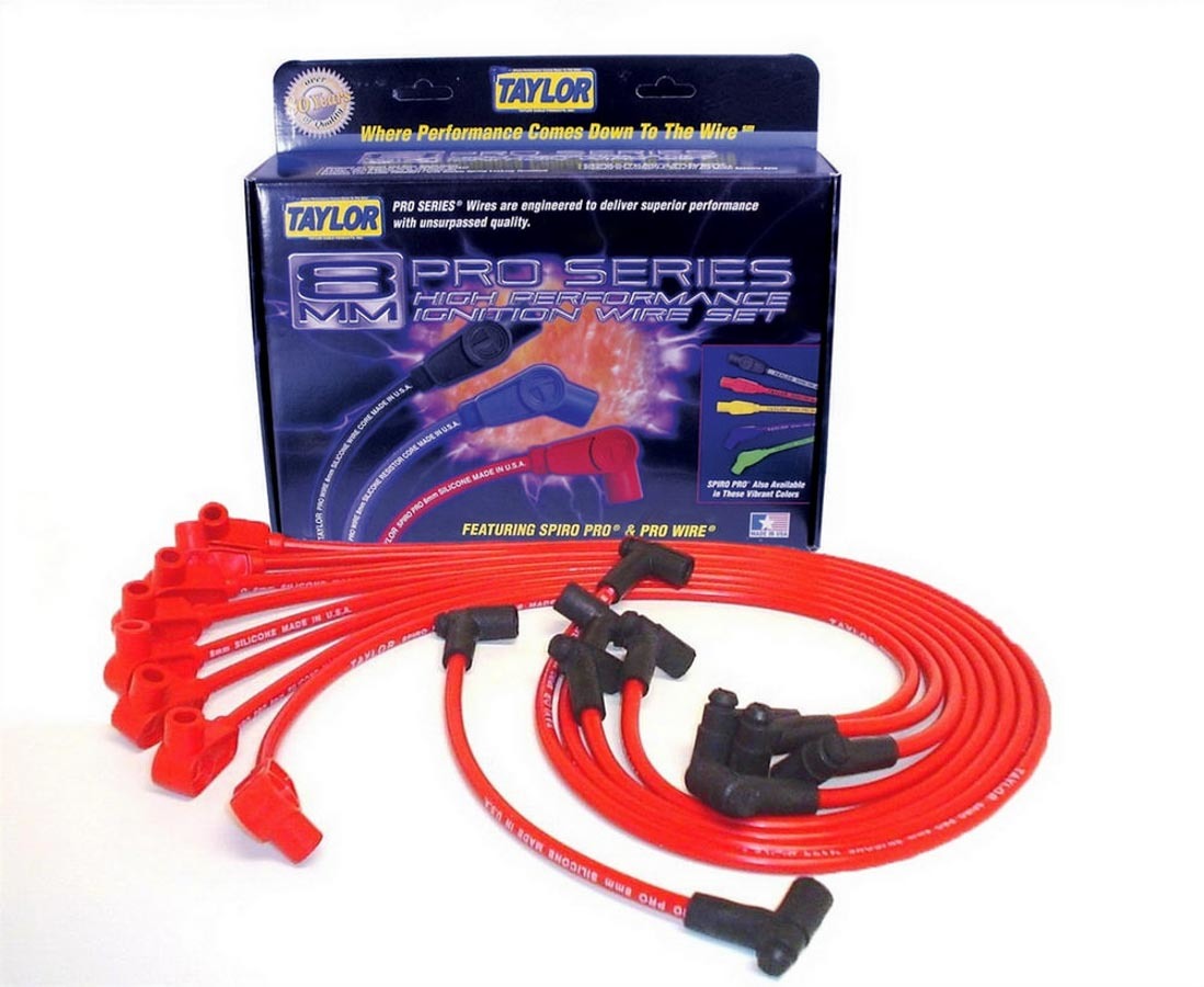 Taylor/VERTEX 74236 8mm Spiro-Pro Spark Plug Wire Set for GM 5.0L and 5.7L Engines