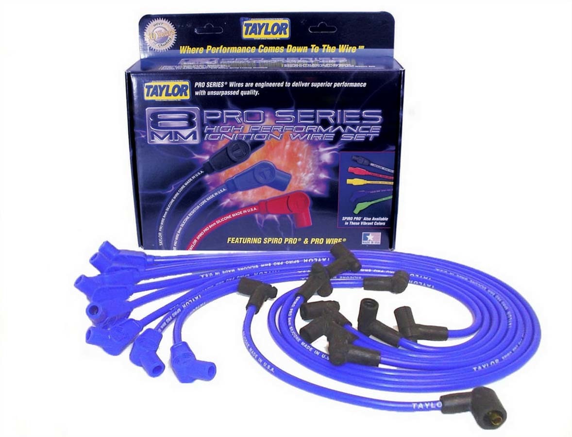 Taylor/VERTEX Spiro-Pro 74604 8 mm Spark Plug Wire Set for Chevy V8 with HEI