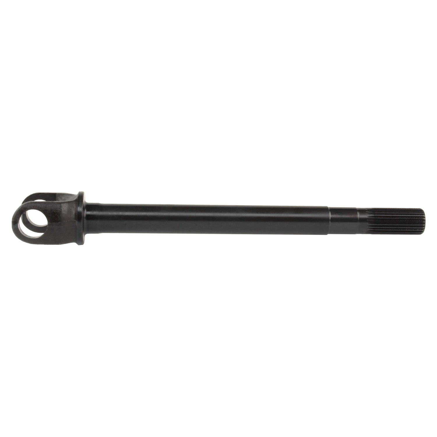 TEN Factory MG20124B Front Axle Shaft for Dana 30, 27-Spline Chromoly, Black Oxide