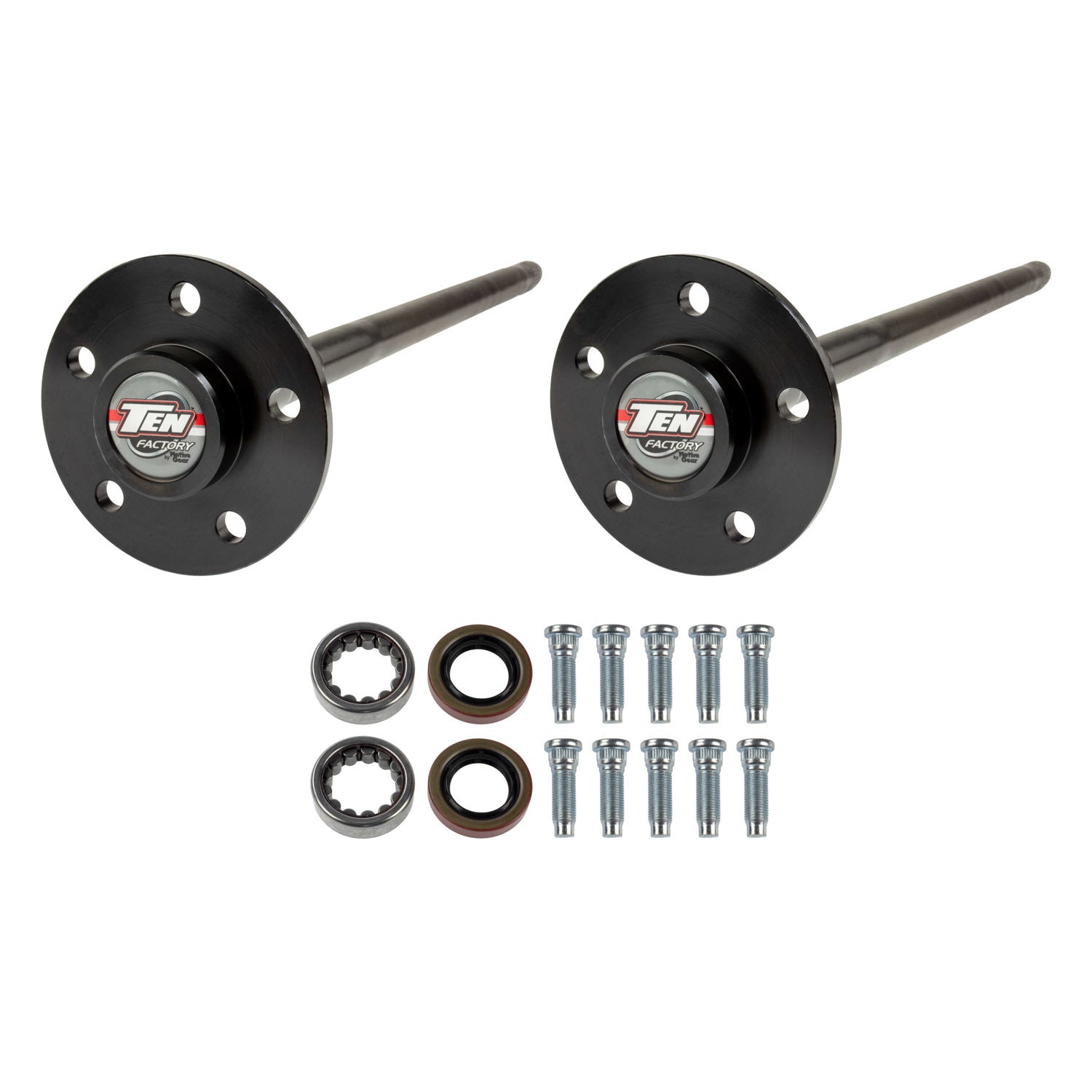 TEN Factory MG22184 Performance Rear Axle Shaft Kit for 1994–1998 Ford Mustang, Ford 8.8-Inch, 28-Spline, 5 x 4.50-Inch Bolt Pattern