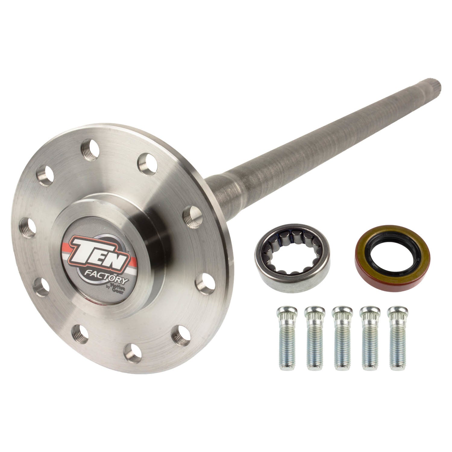 Ten Factory MG27123 Performance Rear Axle Shaft Kit for 1973-1977 GM A-Body, GM 8.5-Inch, 28-Spline, 5 x 4.75-Inch Bolt Pattern