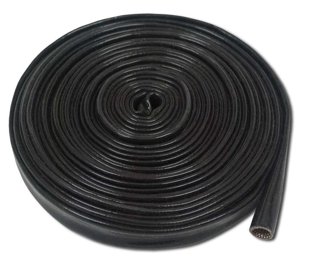 THERMO-TEC 14040 Spark Plug Wire Sleeve, 3/8-Inch ID, 25-Foot, Black Silicone Rubber