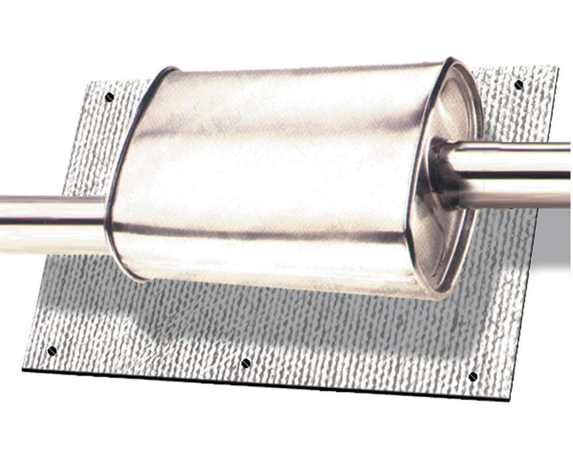 THERMO-TEC 16500 Muffler and Converter Heat Shield, Mylar-Backed Synthetic Fiber, Silver
