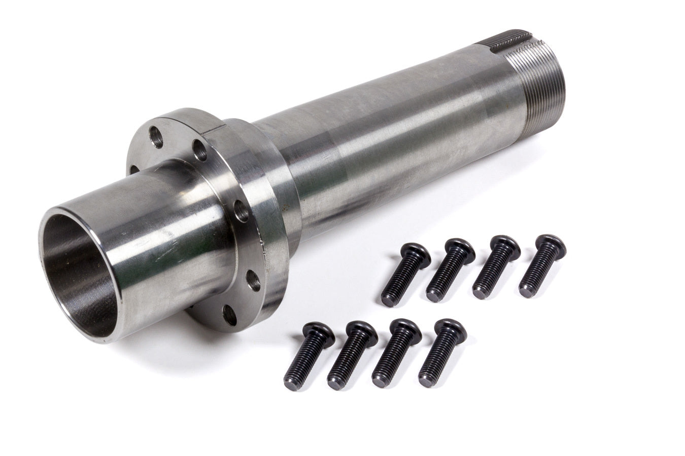 Tiger Quick Change 2843BB Rear Axle Snout - Bolt-on - 1.5 Degree Camber - 8-Bolt Flange - Bearing Sleeve - O-ring - Steel