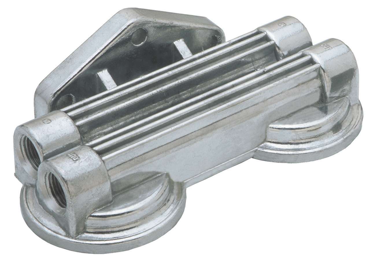 Trans-Dapt Performance Oil Filter Mount Dual Filter Four 1/2 In NPT Female Ports 1030