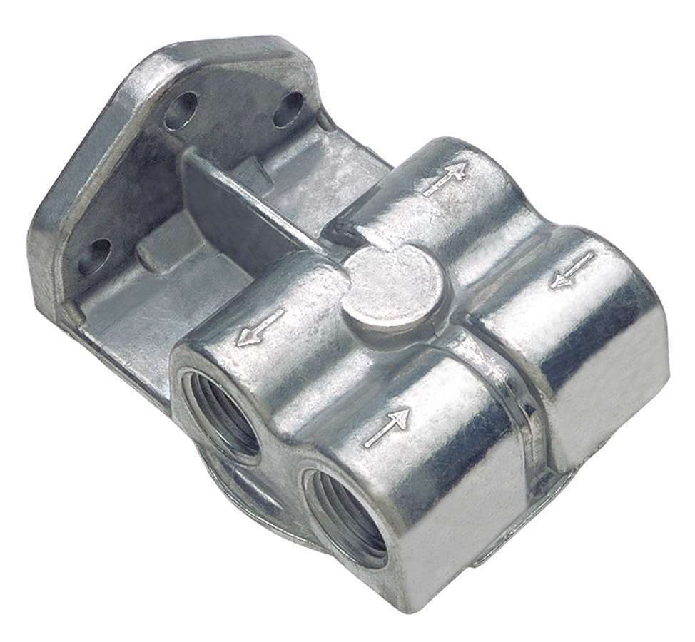 Trans-Dapt Performance Oil Filter Mount Four 1/2 In NPT Female Ports 3/4-16 In Center Thread 1045