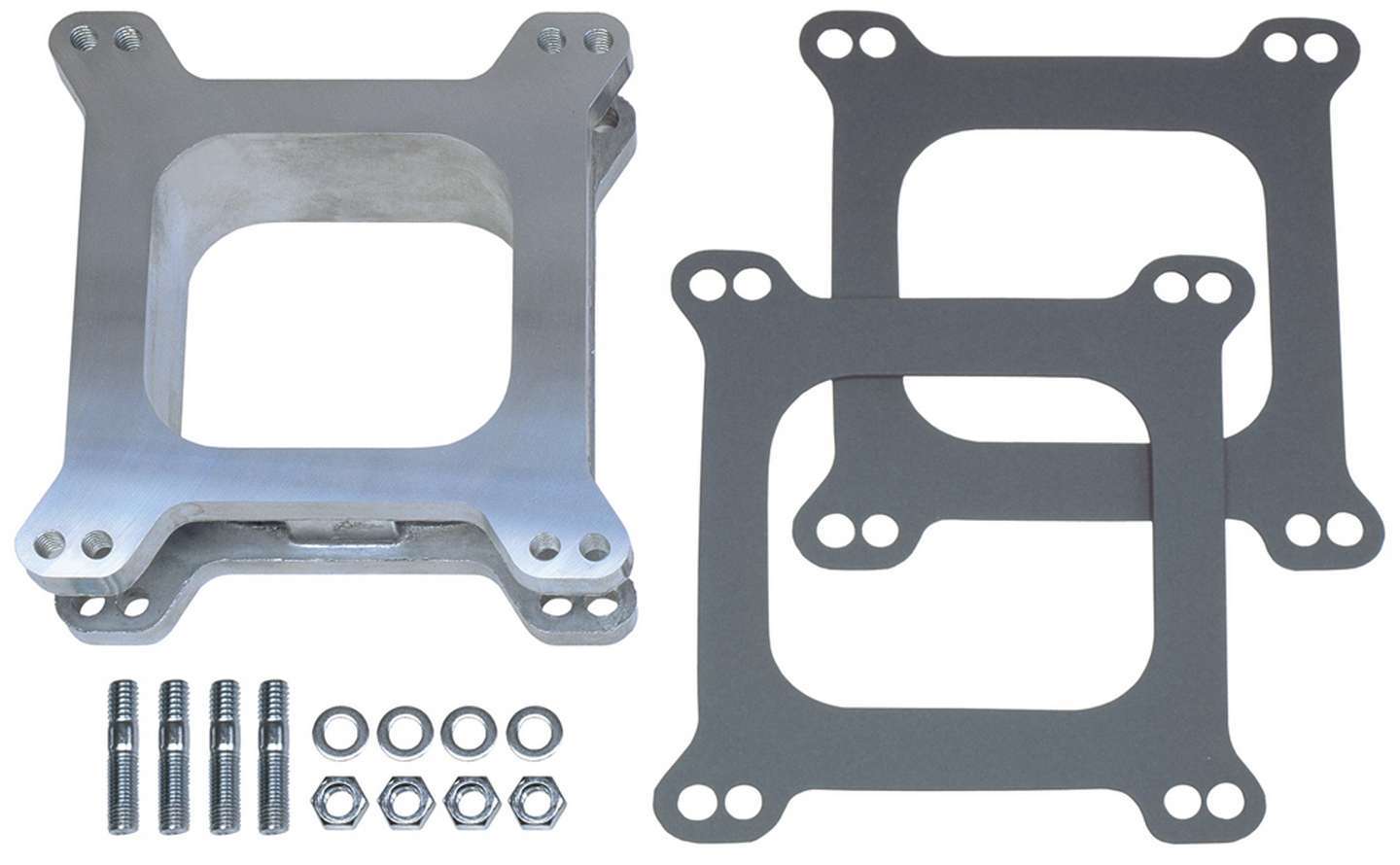 TRANS-DAPT 2081 2-Inch Aluminum Open Square-Bore Carburetor Spacer