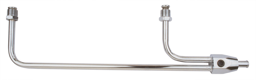 Trans-Dapt Performance Carburetor Fuel Line 3/8 In Single Hose Barb Inlet Dual 5/8-18 In Inverted Flare Male Outlets 2197