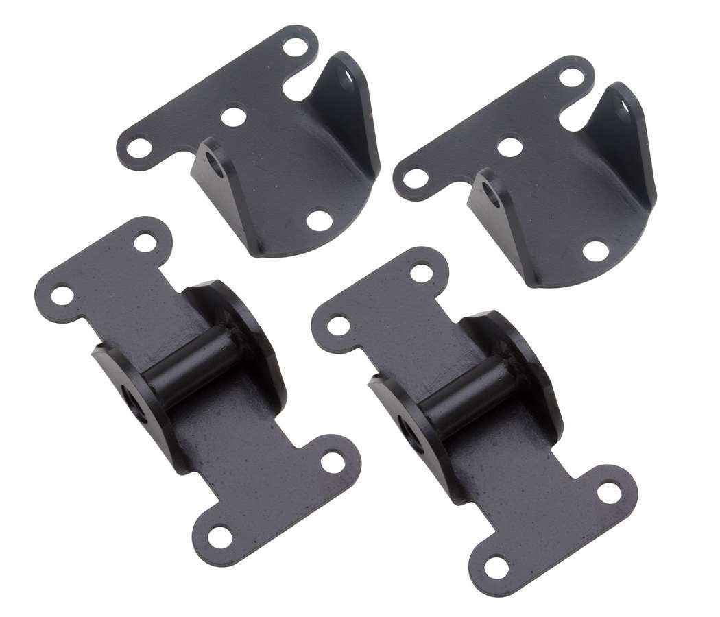 Trans-Dapt Performance Motor Mount Bolt-on Steel Black Paint Small Block Chevy Kit CHEVY SOLID MOTOR/FRAME MOUNTS 4228