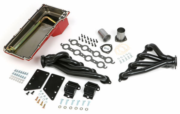 Trans-Dapt Performance Engine Conversion Kit Gaskets / Hardware / Headers / Mounts / Oil Pan / Pickup Tube Auto / Manual Trans 42921
