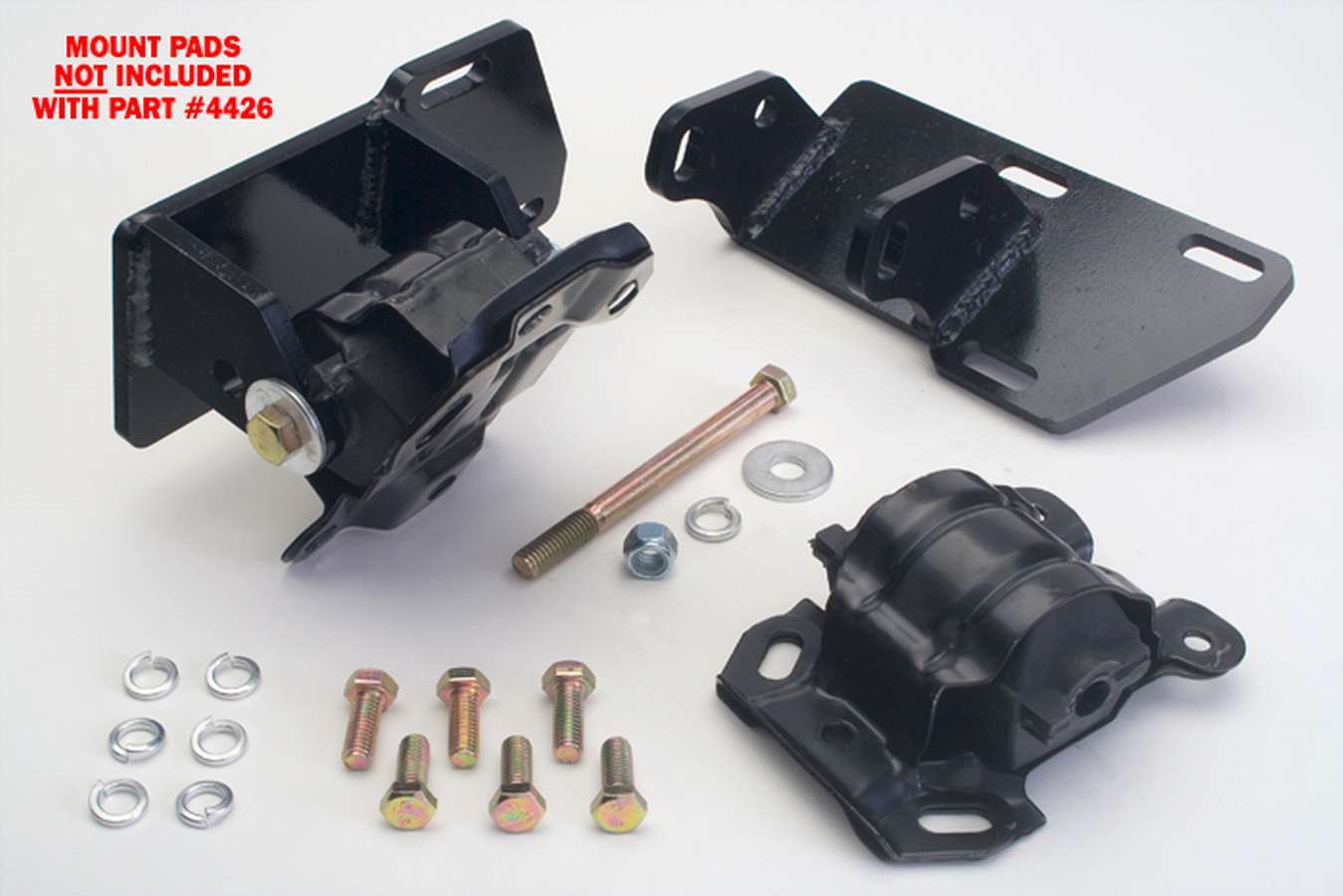 Trans-Dapt 4426 Bolt-On Motor Mounts for GM Compact Truck 2.8L to Chevy Small Block V8, 4WD