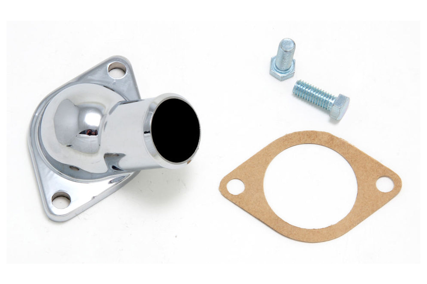 Trans-Dapt 4788 Chrome 45-Degree Water Neck for Chevy V8