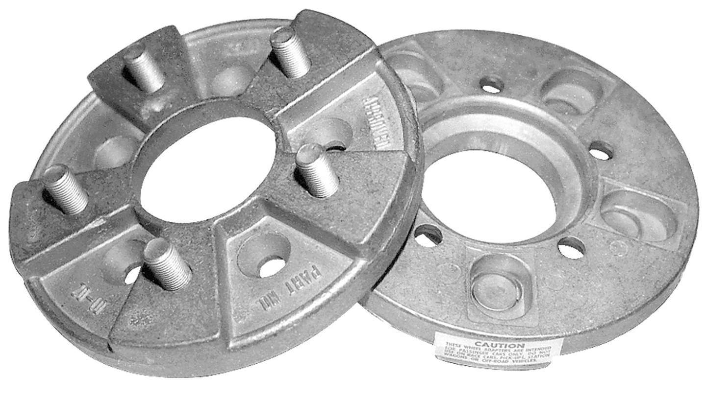 Trans-Dapt 7069 Wheel Adapter, 5 x 4.50/4.75-Inch Hub to 5 x 4.50-Inch Wheel, 1/2-20 Studs, Aluminum, Pair