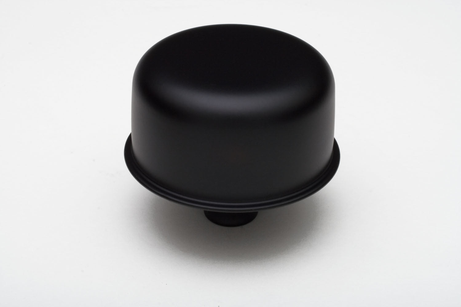 TRANS-DAPT 8645 Perfectmatch Push-In PCV Breather, Round Steel, Black Powder Coat