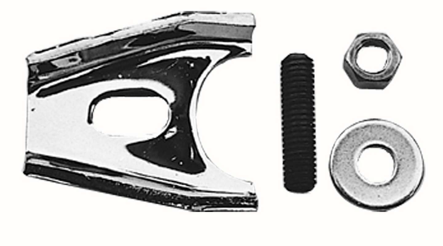 Trans-Dapt 9126 Heavy-Duty Chrome Distributor Hold-Down Clamp for Chevy V8