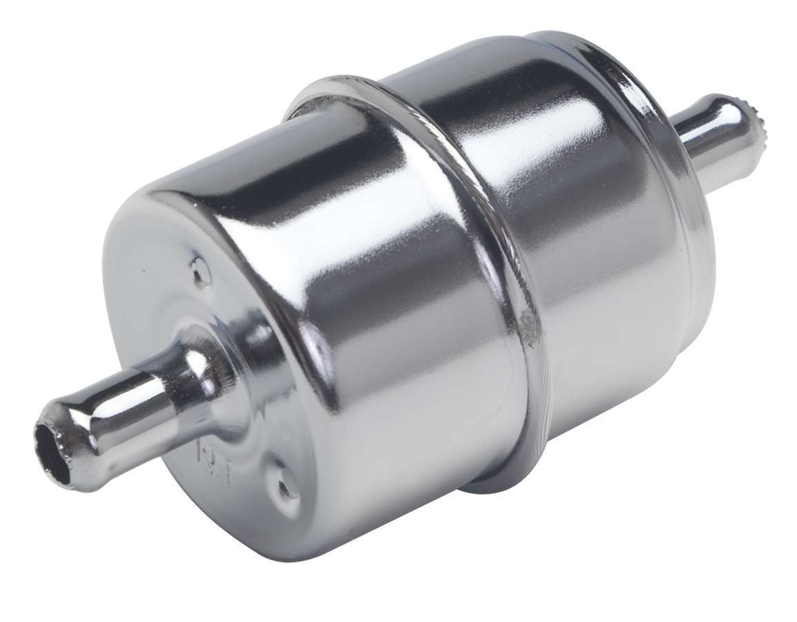 TRANS-DAPT 9212 In-Line Fuel Filter, 5/16-Inch Hose Barb, Chrome Steel