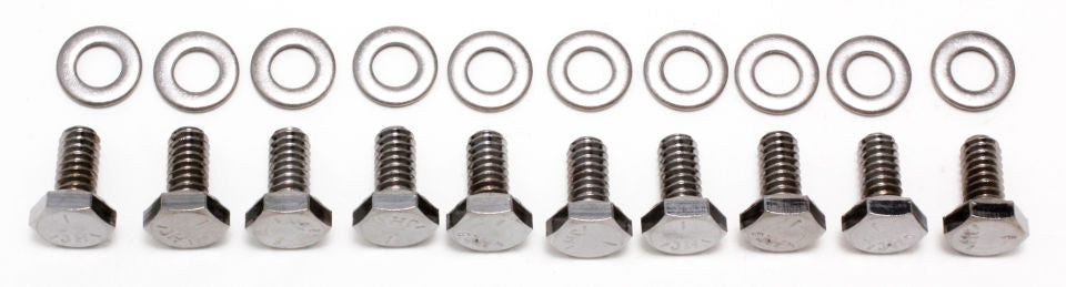 TRANS-DAPT 9273 Small Block Chevy Chrome Timing Cover Bolt Kit