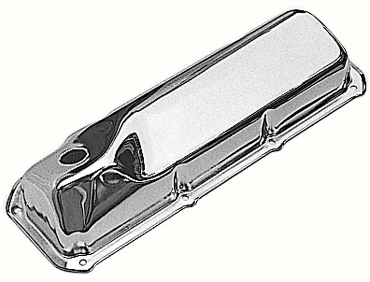 Trans-Dapt 9295 Ford 351C Valve Covers, Stock Height, Baffled, Chrome Steel