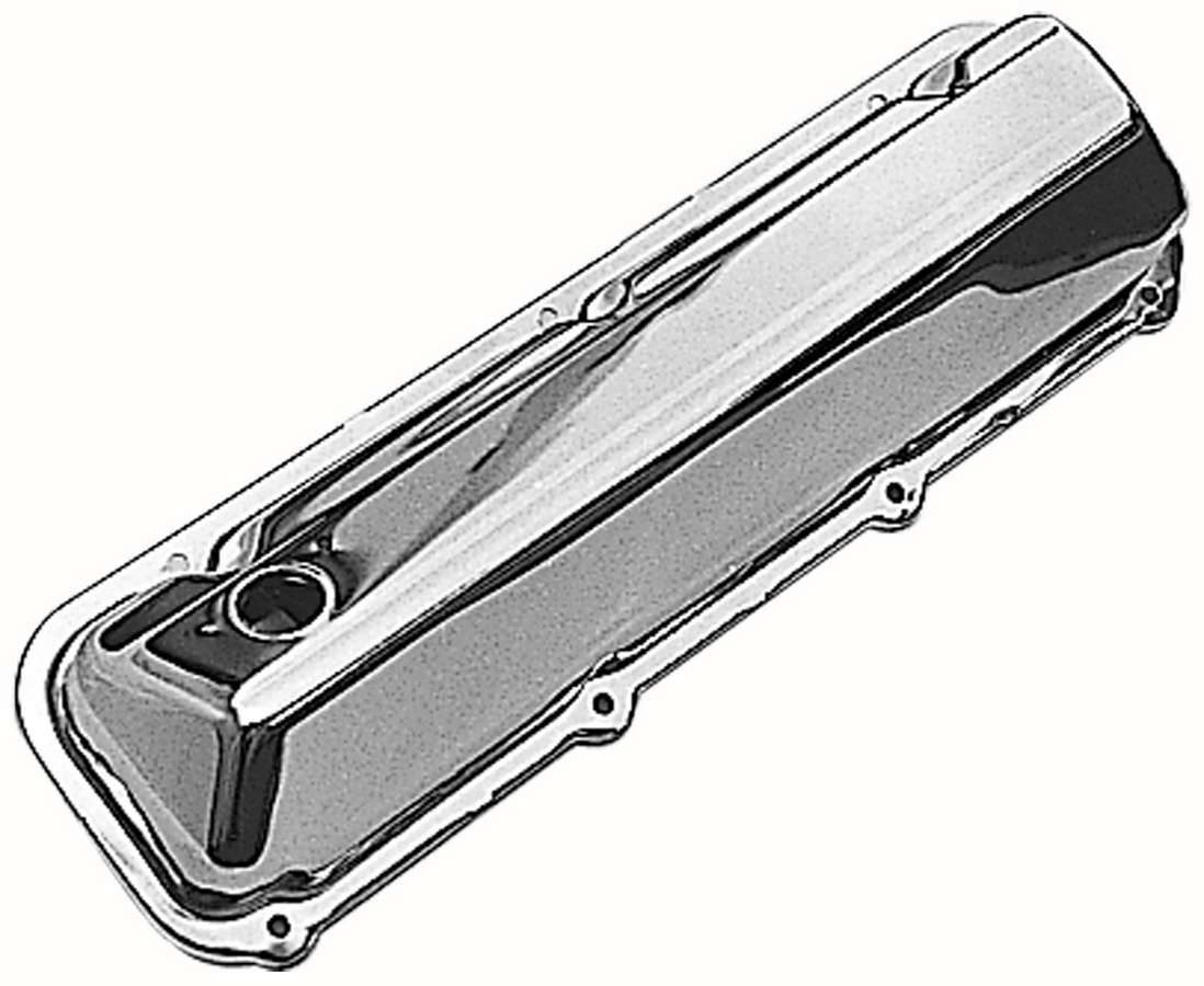 TRANS-DAPT 9297 Ford 429-460 Chrome Steel Baffled Valve Covers with Breather Holes
