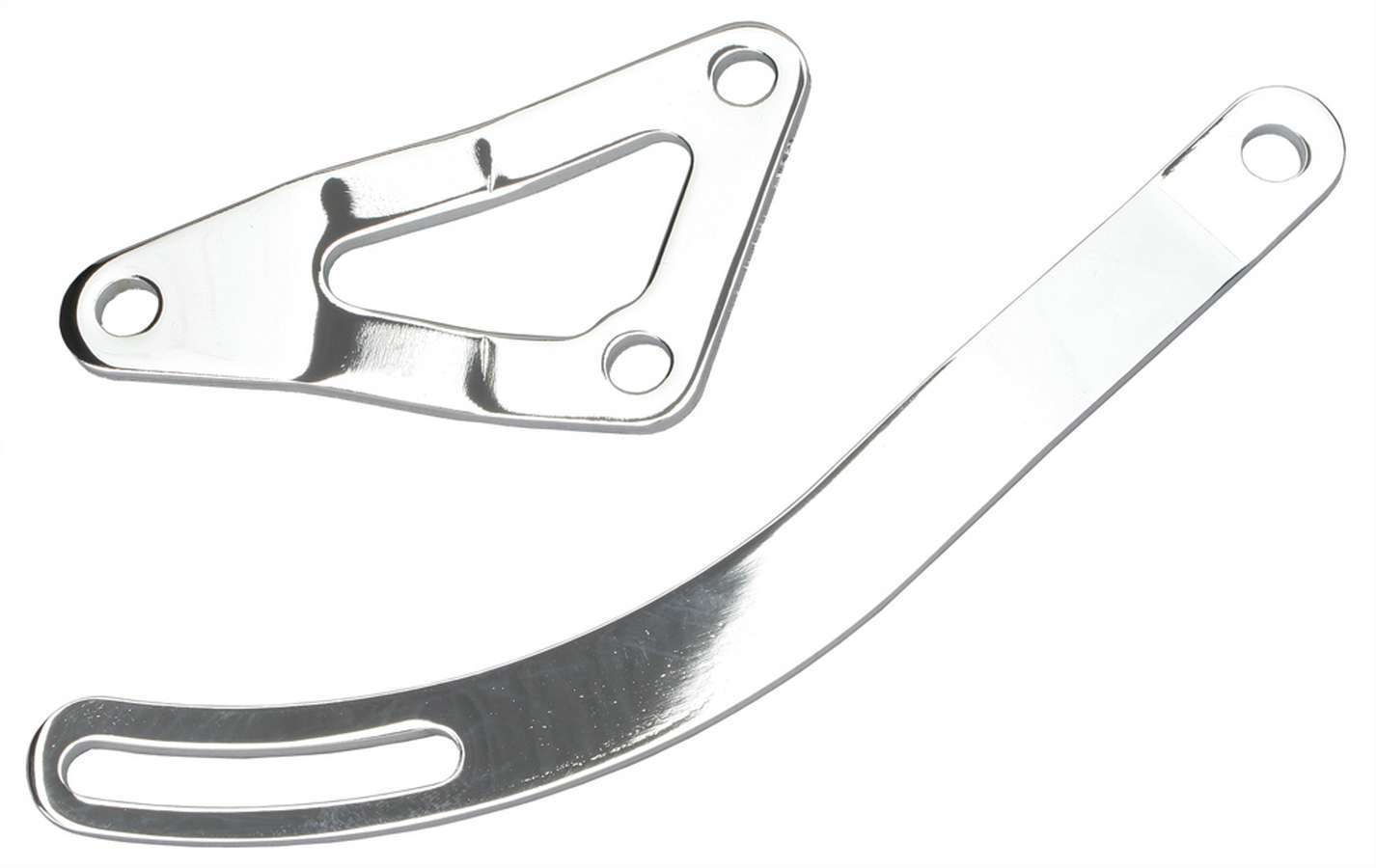 Trans-Dapt 9456 Alternator Bracket for Small Block Mopar, Passenger-Side Head Mount, Chrome Steel