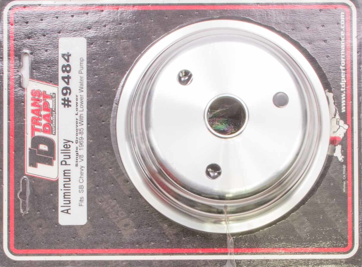 Trans-Dapt 9484 Single Lower Crankshaft Pulley for Small Block Chevy