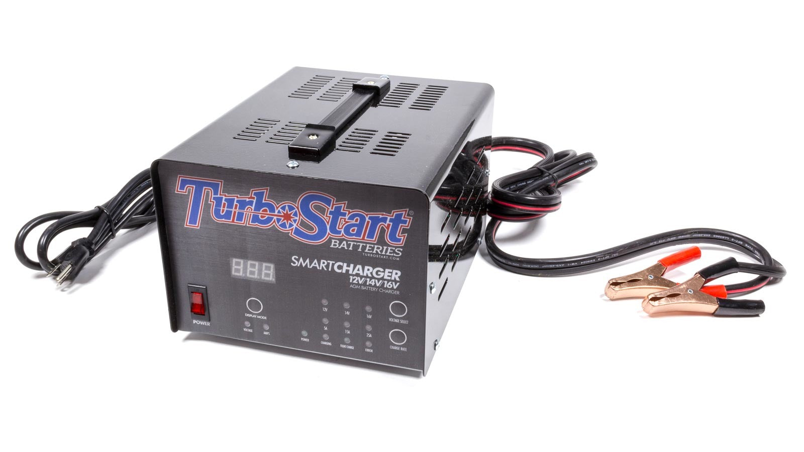 Turbo Start CHG25A 110V Multi-Stage Battery Charger for 12V, 14V and 16V AGM Batteries