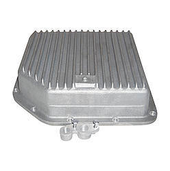Transmission Specialties Inc Transmission Pan Deep Sump Finned Aluminum Natural TH350 Each TH350 Deep Aluminum Pan 3510