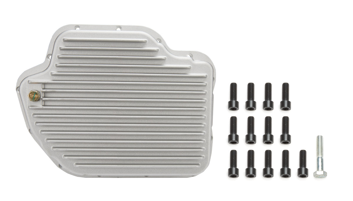 Transmission Specialties Inc Transmission Pan Deep Sump Finned Aluminum Natural TH400 Each TH400 Deep Aluminum Pan 4013