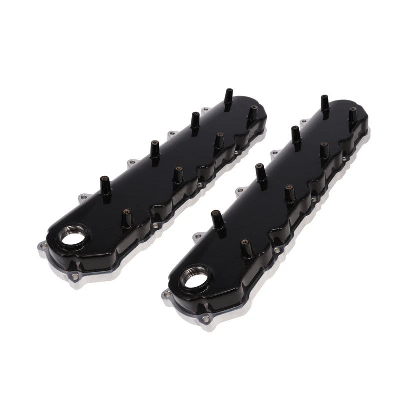 Top Street Performance Valve Cover 2.7 In Tall Baffled Coil Mounts Carbon Fiber Natural GM Genv Lt-series Pair JM8083-5