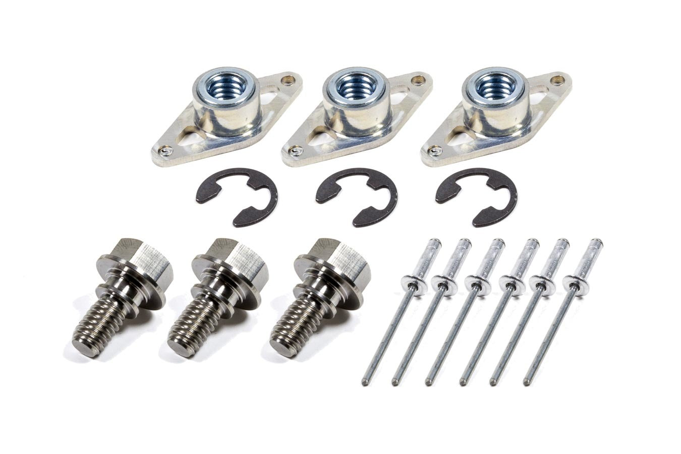 Triple X Race Components SC-WH-7841 Wheel Cover Retainer Kit 1-3 8 TI Bolt 3-Pack
