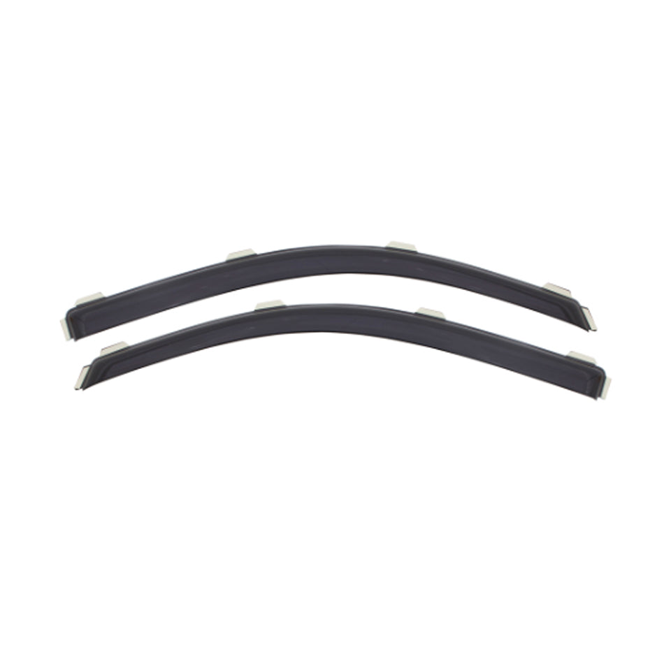 Ventshade 192446 In-Channel Ventvisor Side Window Visors for 2019 Chevrolet Full-Size Truck Standard Cab, Front, Dark Smoke, Pair
