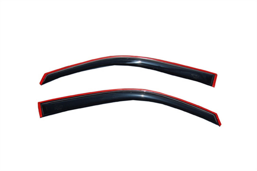 VENTSHADE 192741 In-Channel Side Window Vent Visors for 2009-2014 Ford F-150 Extended or Standard Cab, Dark Smoke, Front Pair
