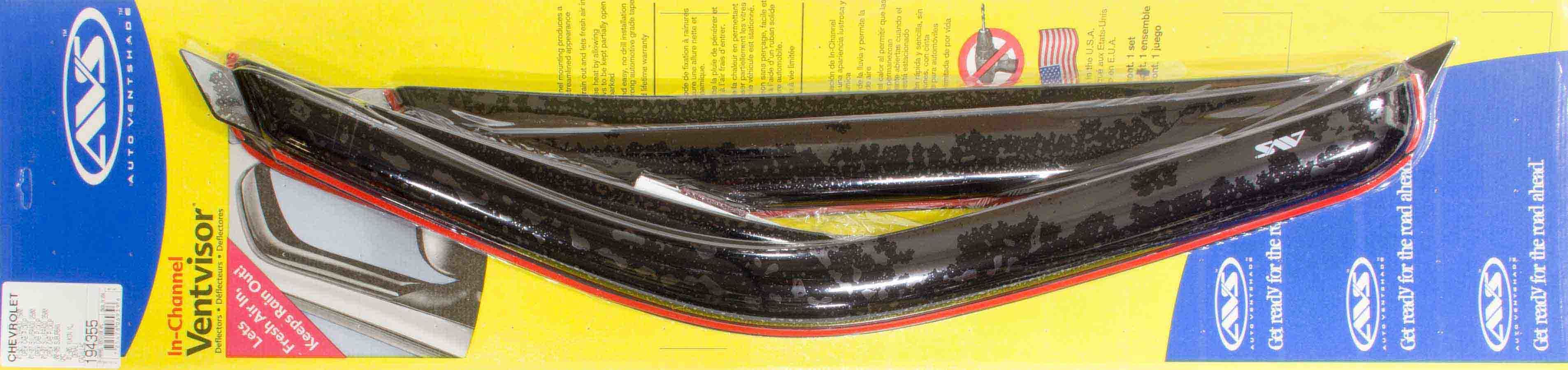 VENTSHADE 194355 In-Channel Ventvisor Side Window Visors for 2000-2007 GM Full-Size SUVs and Trucks