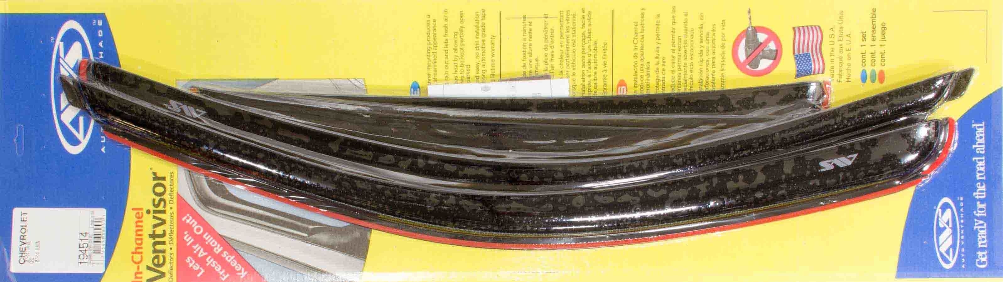 VENTSHADE 194514 In-Channel Ventvisor Side Window Visors for 2007-2013 GM Full-Size SUVs