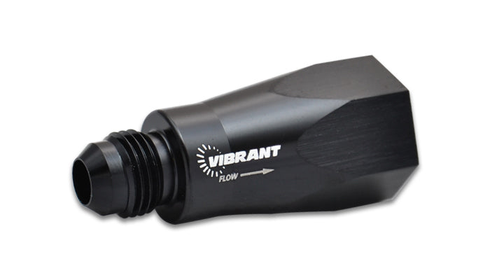 Vibrant Performance 11116 Ball Style Inline One-Way Check Valve, -6 AN Male to -6 AN Female O-Ring
