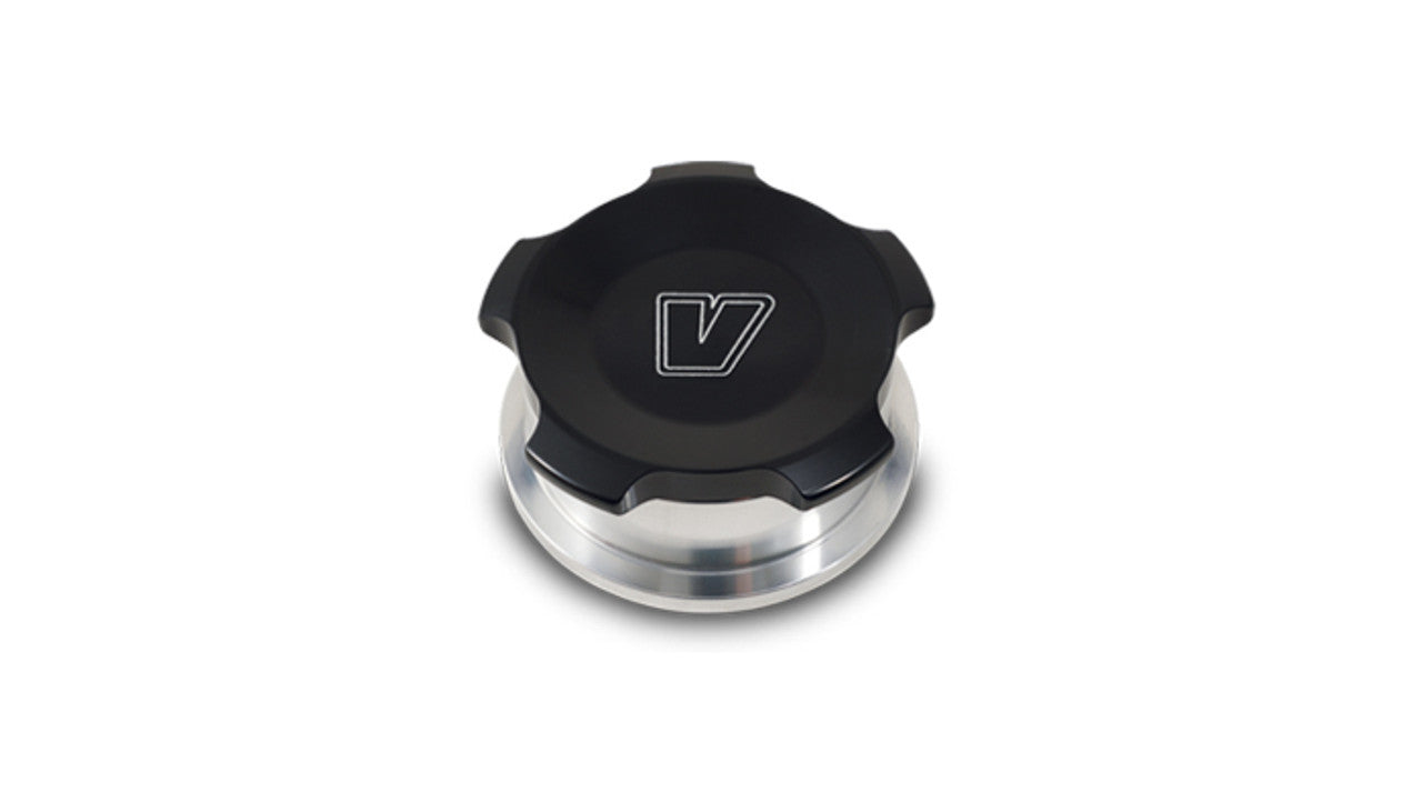 Vibrant Performance 11289 Tank Weld Bung and Cap Kit, 1.5-Inch Opening, Black Anodized Aluminum