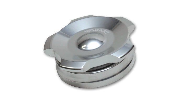 Vibrant Performance 11294 Polished Aluminum Fill Cap and Weld-On Bung Kit, 2.75-Inch Opening